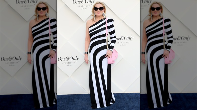 Kim Cattrall arrives at the One&Only Aesthesis Grand Opening Party in Athens, Greece in June 2024