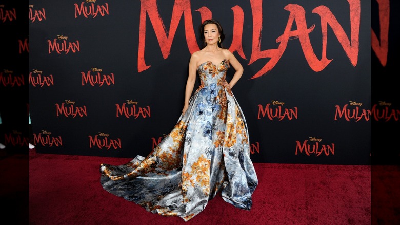 Ming-Na Wen at the "Mulan" premiere in 2020