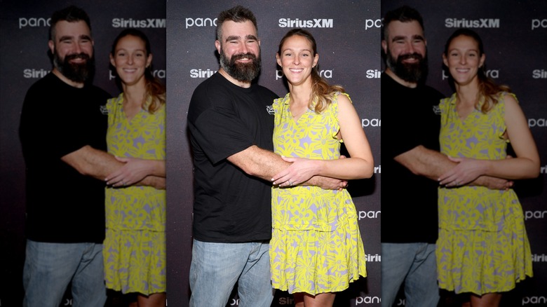 Kylie Kelce and Jason Kelce on the red carpet