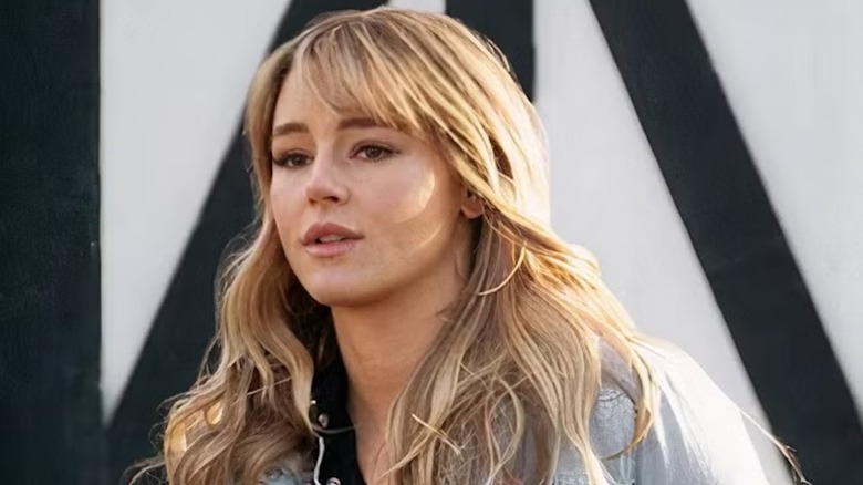 Hassie Harrison playing Laramie in a still from "Yellowstone"
