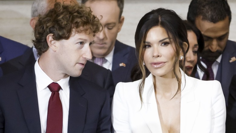 Lauren Sánchez Bezos wearing a revealing white outfit at Donald Trump's second inauguration