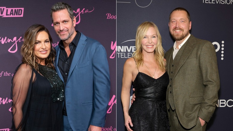 Mariska Hargitay, Peter Hermann, Kelli Giddish, and Beau Richards at an event