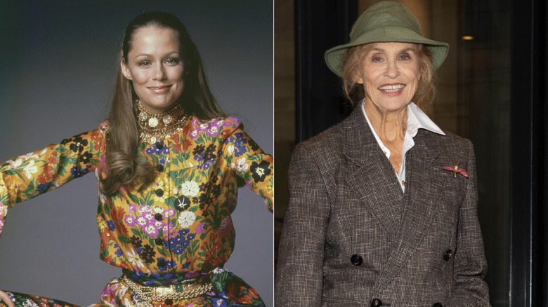 Lauren Hutton in the '60s (L) and Lauren Hutton in 2026