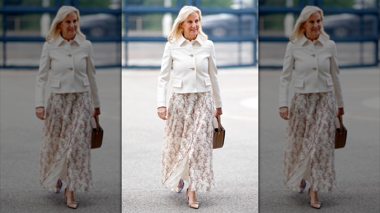 Sophie, Duchess of Edinburgh arrives for a visit to Airbus Defence and Space on May 5, 2026.