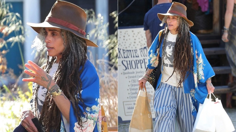 Lisa Bonet at a marketplace in Los Angeles