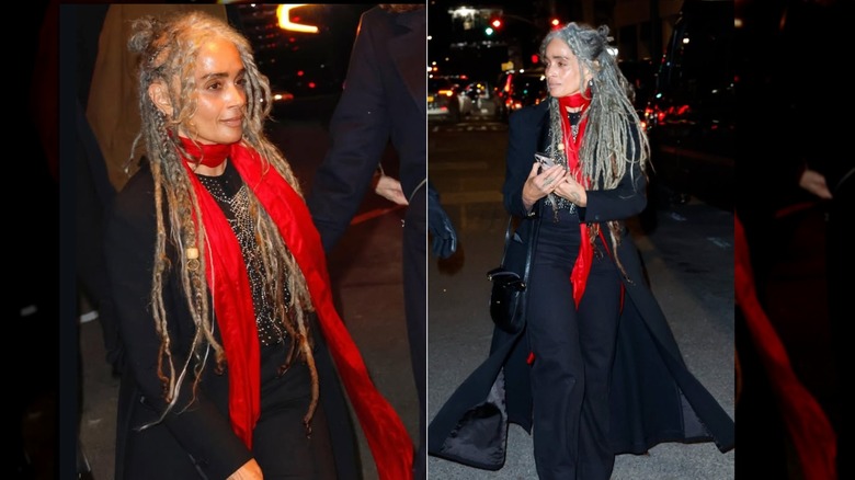Lisa Bonet arriving to the SNL after party in NYC in March 2026.