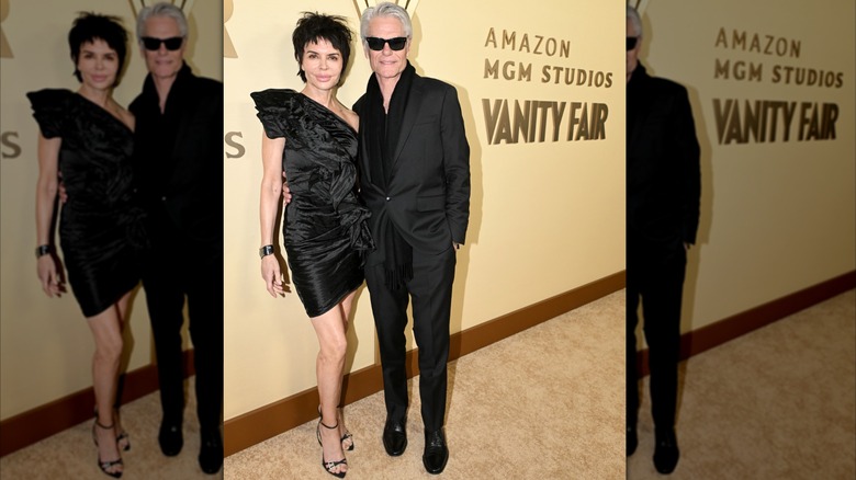 Lisa Rinna and Harry Hamlin attend Vanity Fair and Amazon MGM Studios Celebrate Awards Season 2026 at Bar Marmont on January 10, 2026.