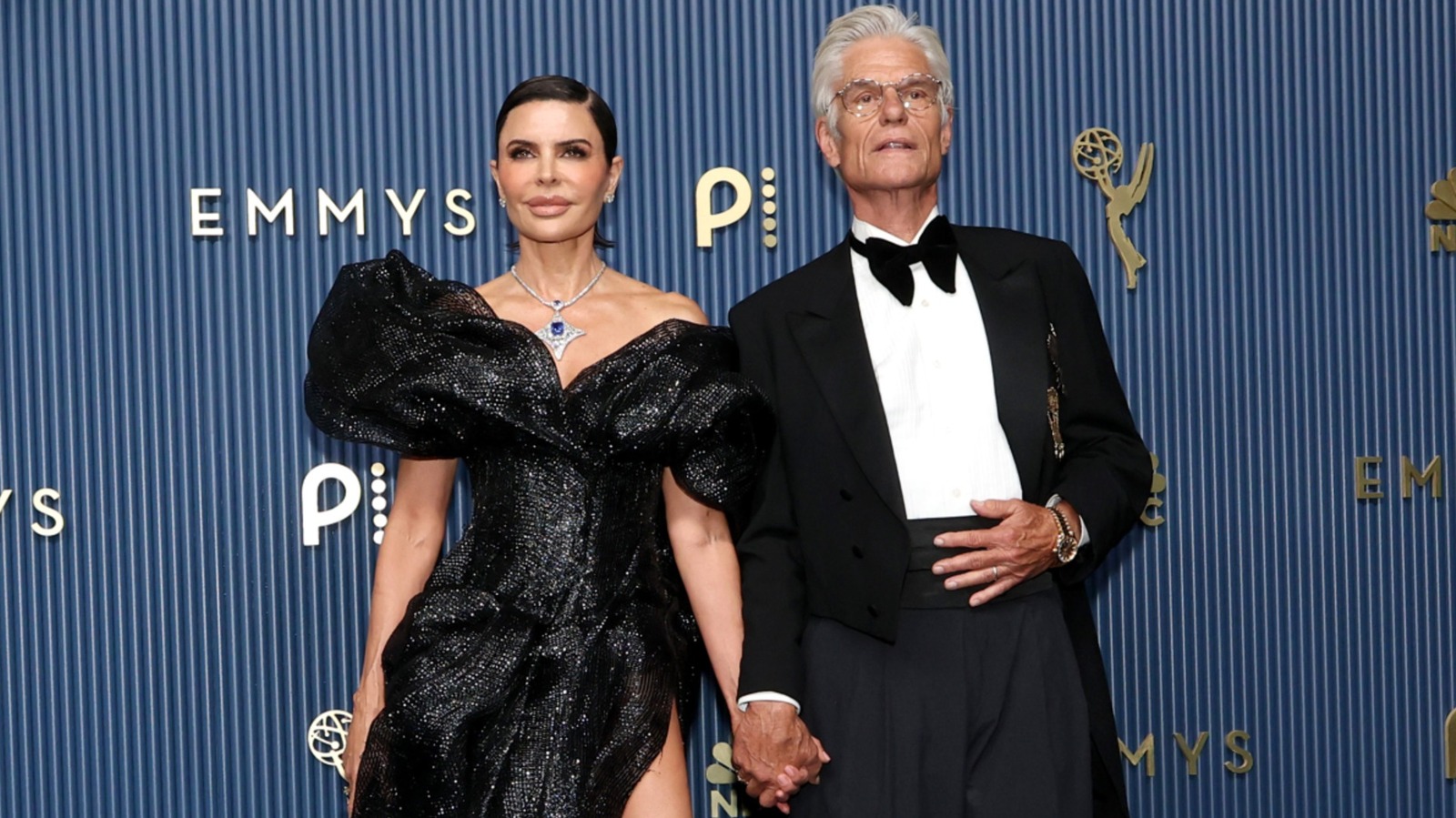 Lisa Rinna & Harry Hamlin Boldly Experiment With Fashion In Sweet & Spicy 2026 Emmys Moment
