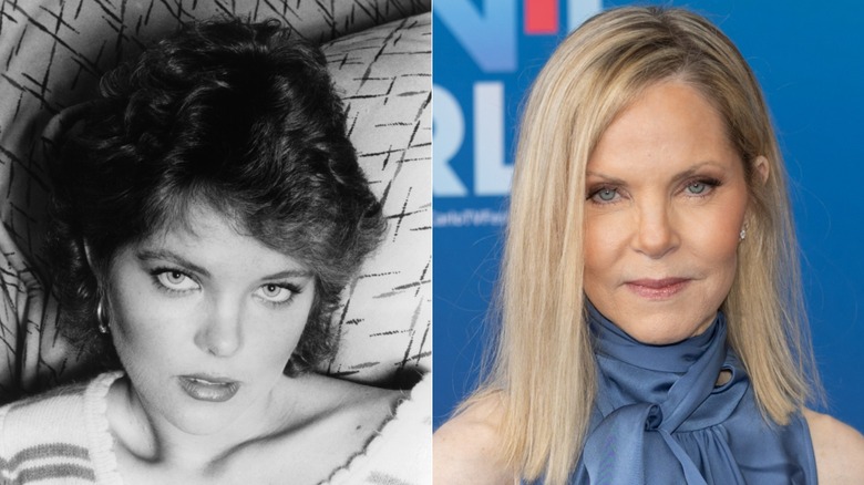 Melissa Sue Anderson with a curly pixie in the '80s (L) and a blunt lob in 2026 (R)