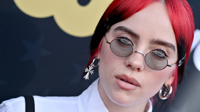 Billie Eilish with red hair