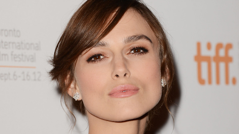 Kiera Knightly tousled updo