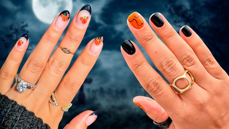 Halloween manicures composite
