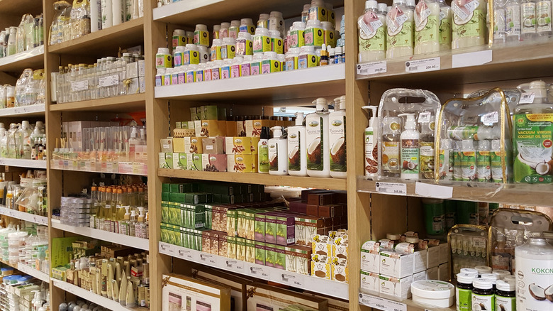 selection of body care products