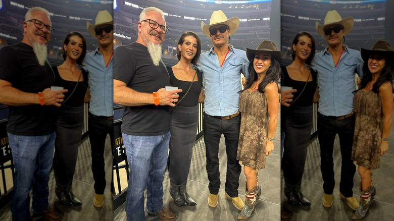 Kid Rock and Lauren Boebert smiling with friends