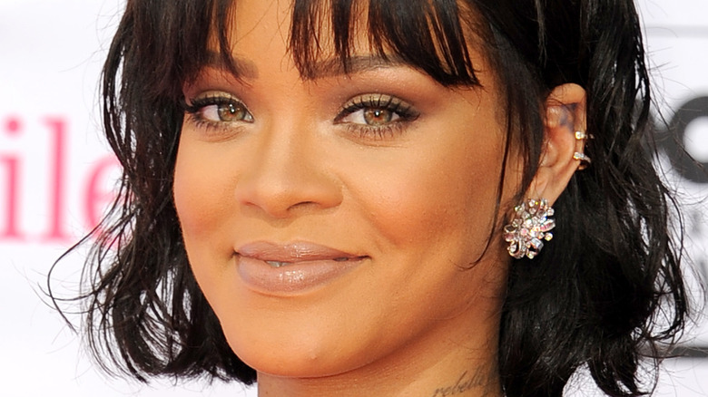 Rihanna's hazel eyes