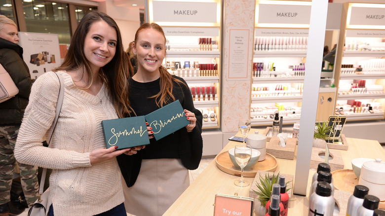Shoppers in a Birchbox store in 2018