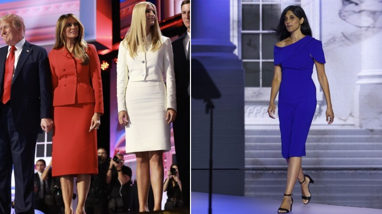 Donald, Melania and Ivanka Trump, and Usha Vance at the '24 RNC