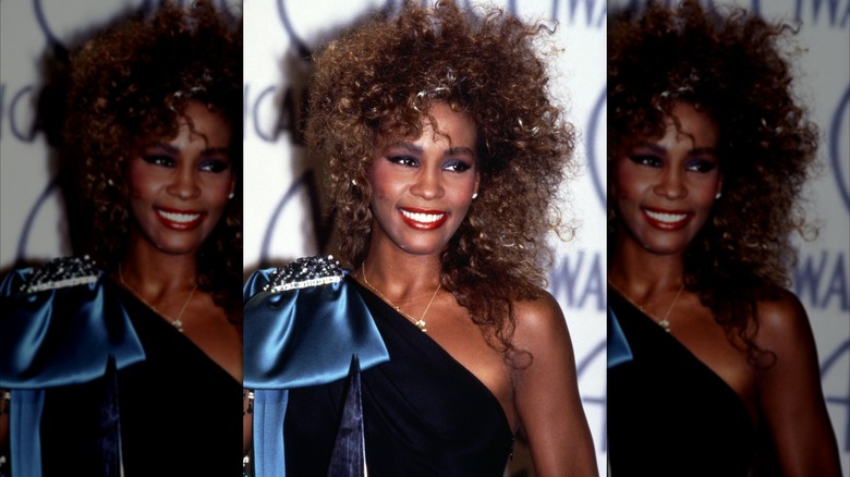Whitney Houston attends the 1986 American Music Awards.
