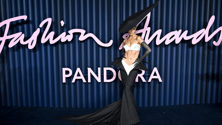 Maura Higgins poses for photos at The Fashion Awards in 2025