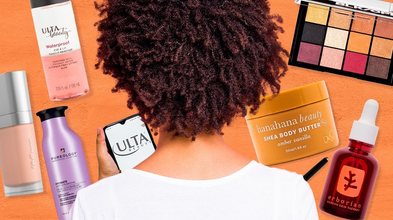 Woman purchasing Ulta's beauty products 