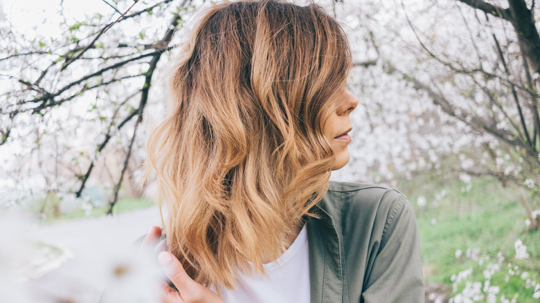 Woman with medium-length hair