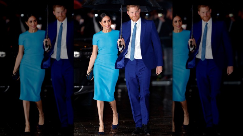 Meghan Markle in a gorgeous blue dress at the Endeavour Fund Awards