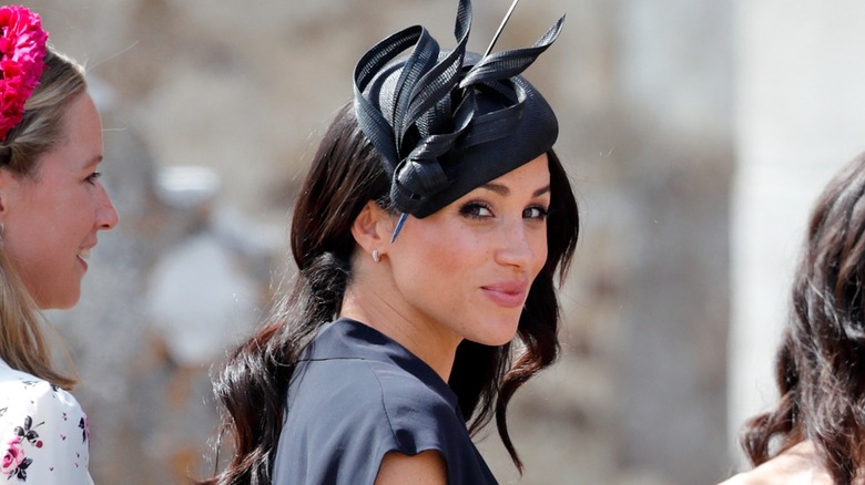 Meghan Markle at a wedding in 2018.