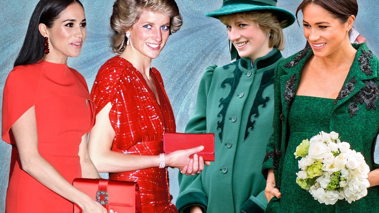 Princess Diana Meghan Markle outfit composite