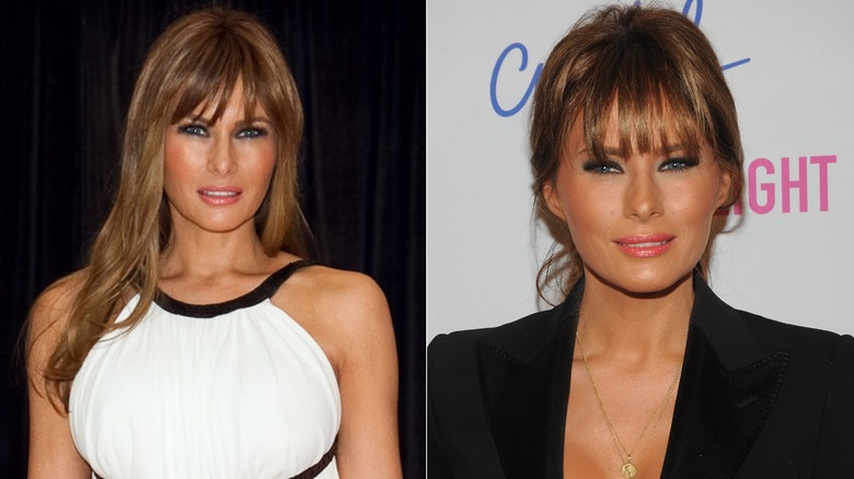 Melania Trump with bangs
