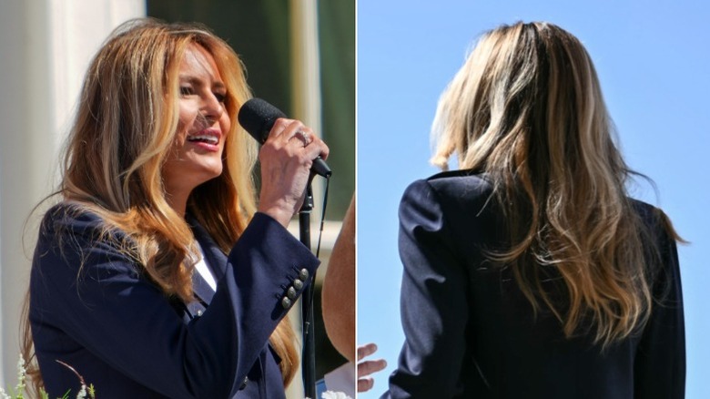 Melania Trump at the White House Easter celebration