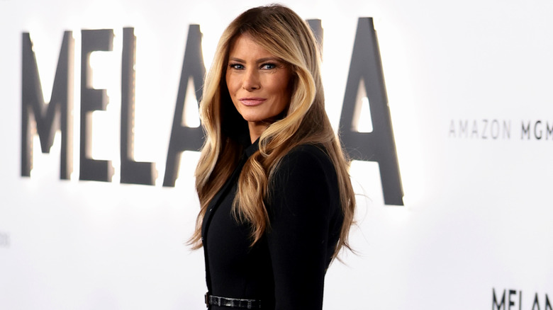 Melania Trump poses at her documentary screening