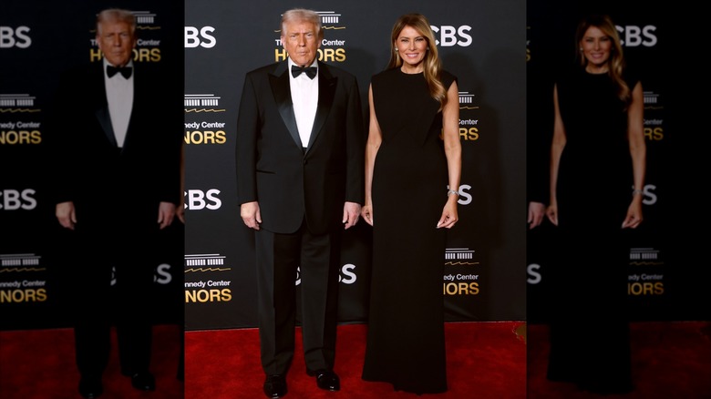 (L-R) U.S. President Donald Trump and First Lady Melania Trump attend the 48th Kennedy Center Honors at The Kennedy Center on December 7, 2025 in Washington, DC (2025)