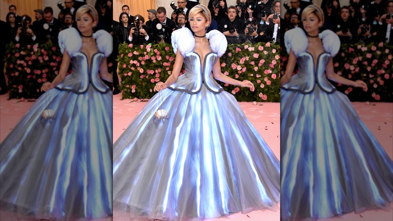 Zendaya dressed as Cinderella at the 2019 Met Gala