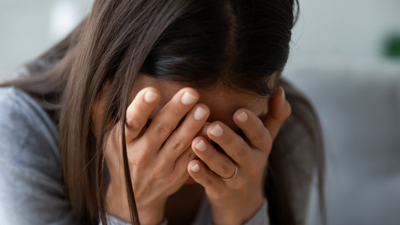 woman having a mental breakdown