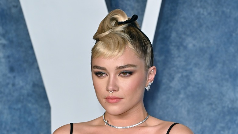 Florence Pugh with micro bangs