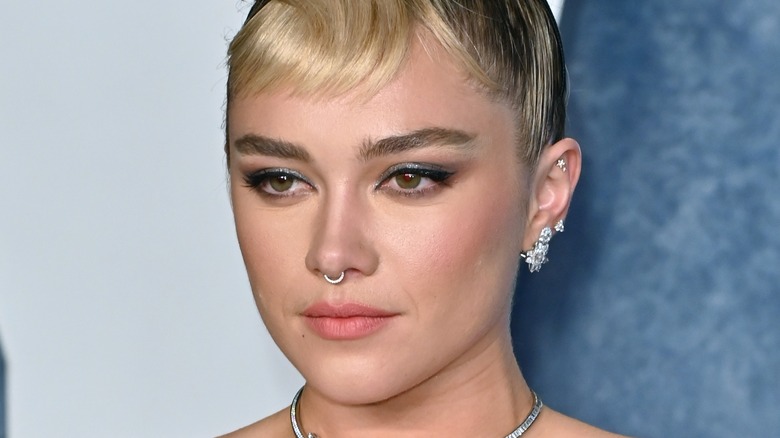 Florence Pugh with micro bangs