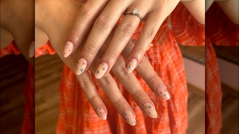 milk bath manicure 