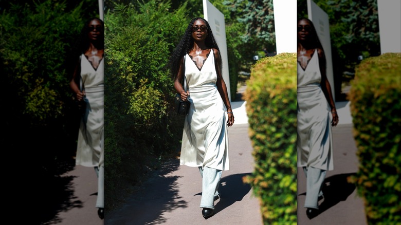 Jodie Turner-Smith at the Balenciaga Haute Couture show in July 2026.
