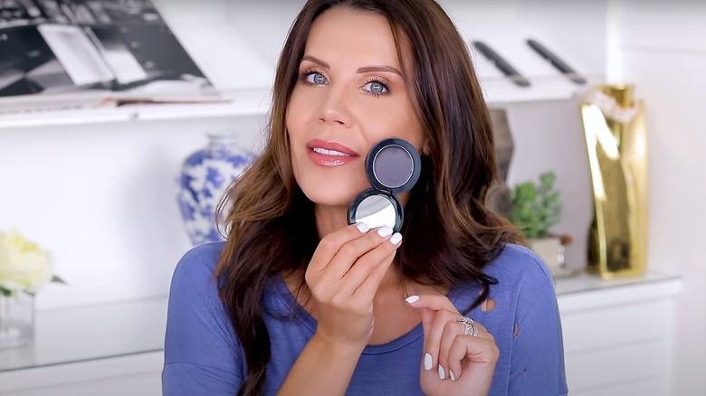 Tati Westbrook showing off black blush