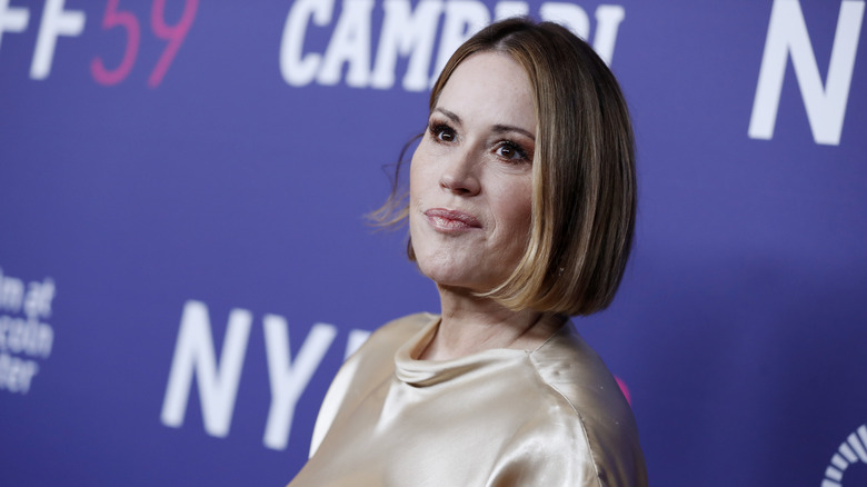 Molly Ringwald attends the opening night screening of The Tragedy Of Macbeth during the 59th New York Film Festival on September 24, 2021 NYC