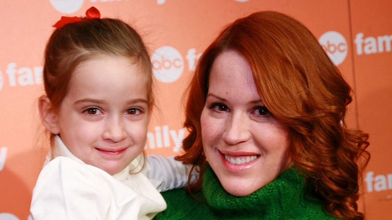 Molly Ringwald pictured with her daughter Mathilda Ereni Gianopoulos.