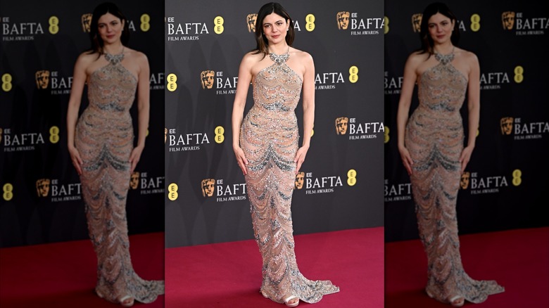 Monica Barbaro at the 2025 BAFTA Film Awards in London in February 2025