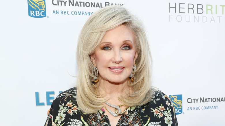 Morgan Fairchild with layered hair