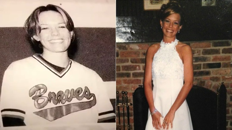 Two photos of Dylan Dreyer from her childhood