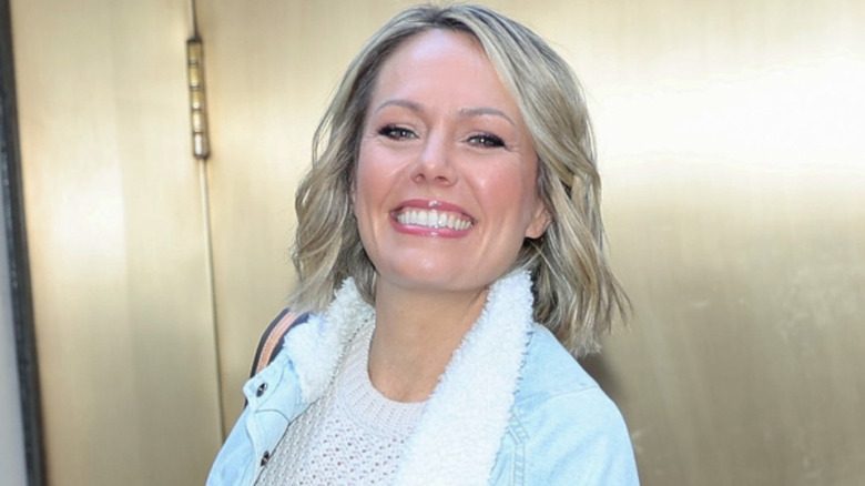Dylan Dreyer smiles as she leaves the Today show