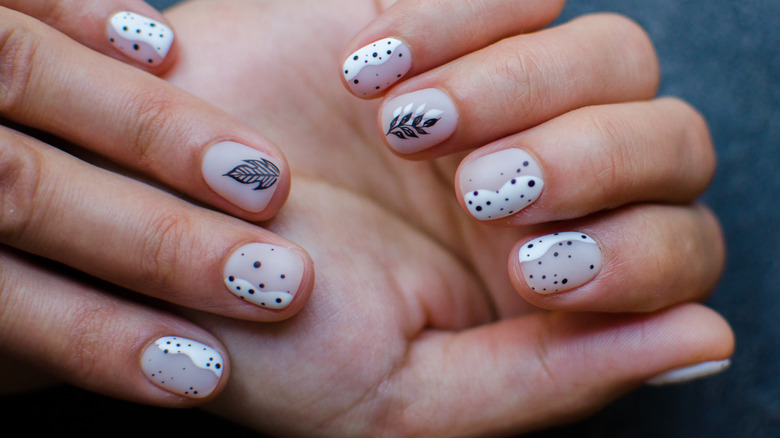 8. Square Nail Designs with Negative Space - wide 3