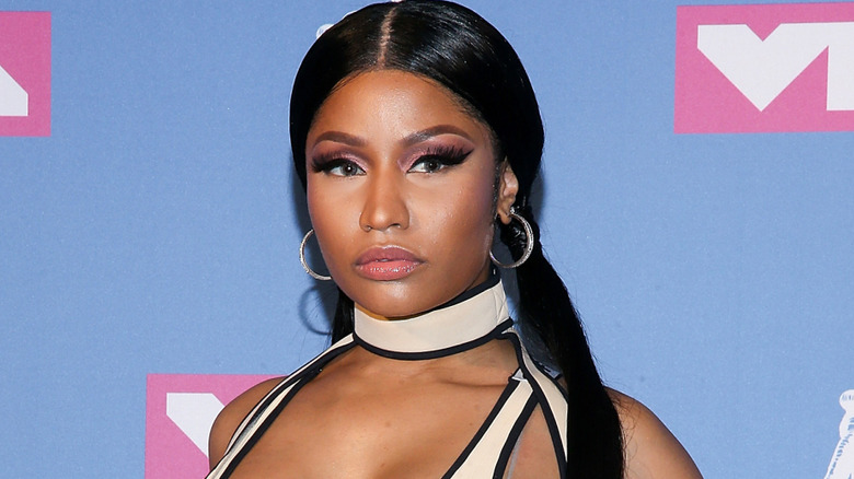 Nicki Minaj wearing pigtails at the 2018 VMAs