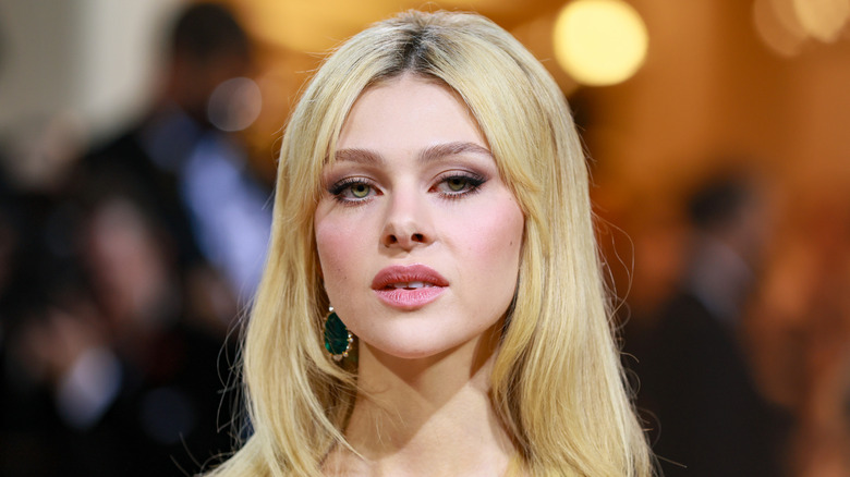 Nicola Peltz wearing pink lipstick
