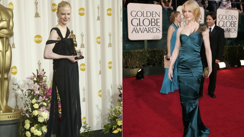 Nicole Kidman in 2003 and 2005