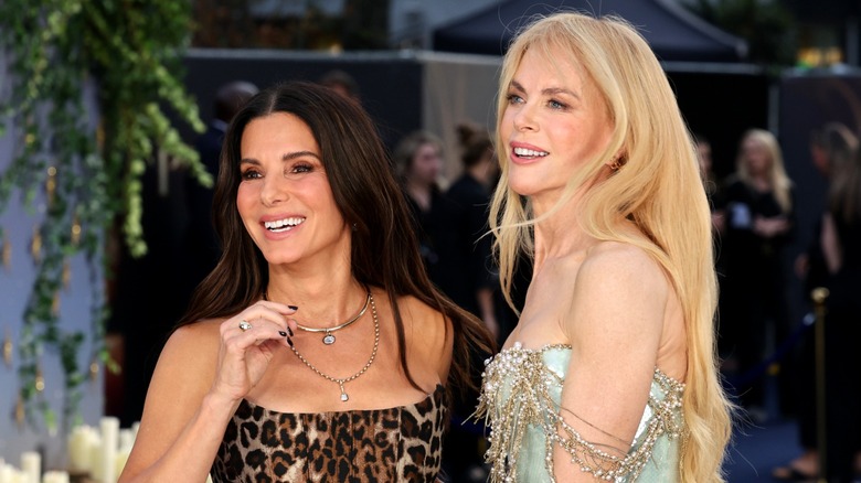 Sandra Bullock and Nicole Kidman at the European premiere of 